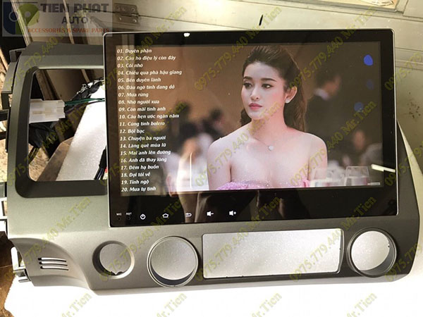 lap man hinh dvd theo xe honda civic 2010
